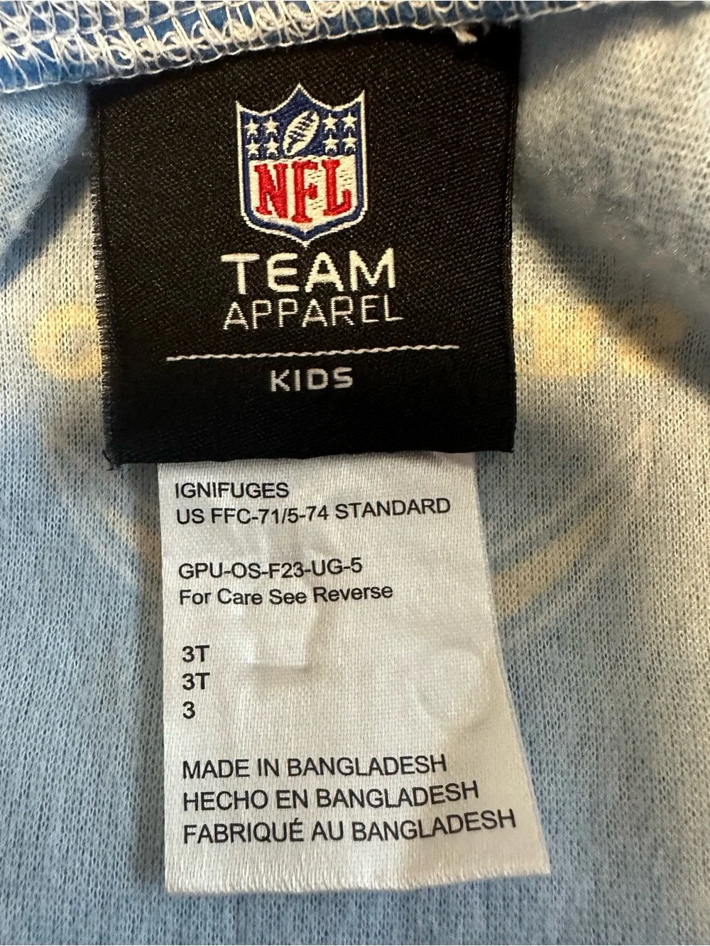 NFL Los Angeles Chargers Kids Fleece Footie Pajamas – 3T